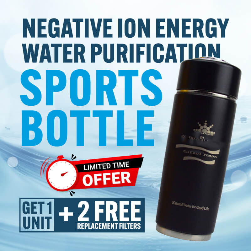Negative Ion Energy Water Purification Sports Bottle