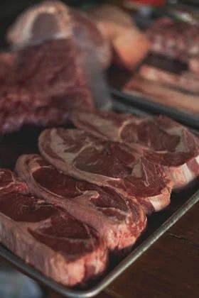 Raw red meat — natural source of the brain's most important energy compound