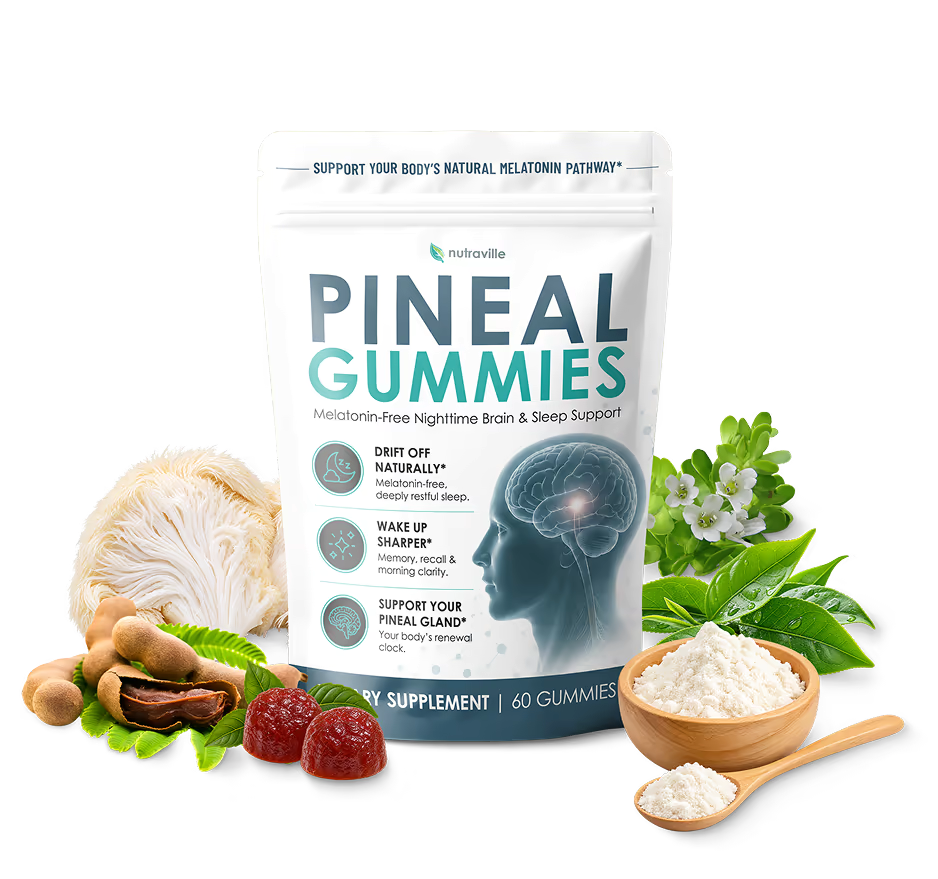 Pineal Gummies pouch with its natural ingredients
