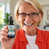 Customer Carol B. holding Pineal Guardian Advanced