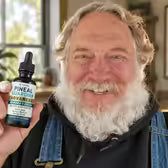 Customer Walter H. holding Pineal Guardian Advanced