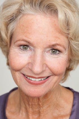 Portrait of smiling elderly woman — the result of improved brain energy